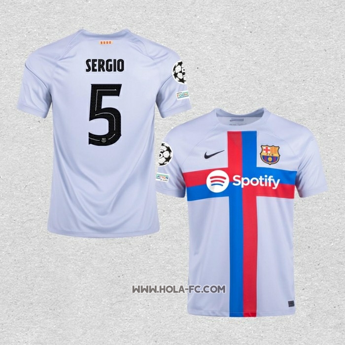 Camiseta Tercera Barcelona Jugador Sergio 2022-2023